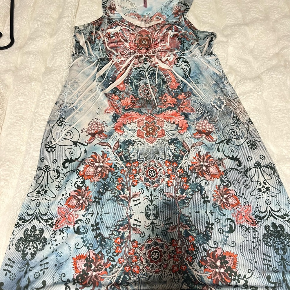 Kiara Blue and Red Floral Top